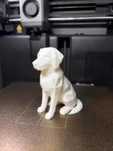 Polygon Dog – Elegant Low Poly Dog Sculpture