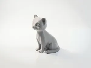 Cute Cub Figurine Animal Sculpture 3D Printable