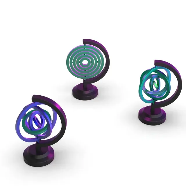 Gyroscope Fidget, Desktop Gyroscope Model, 3D Desk Toys — Фото 3 из 7