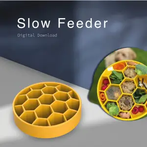 Honeycomb Slow Feeder Bowl, Dog or Cat Bowl Dish, Safe Food