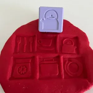CUBE - KITCHEN TOOLS – FOR SENSORY LEARN AND PLAY -PLAYDOUGH