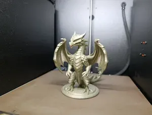 Detailed Standing Dragon Figurine