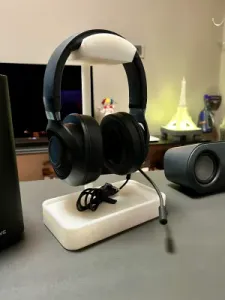 elegant simple stylish table top headphone stand holder