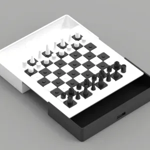 Chess Board Chess Pieces Premium Chess 3D Print