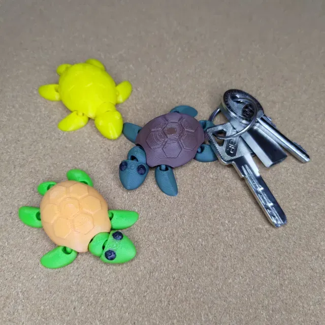 FLEXI TURTLE (KEYCHAIN AND FRIDGE MAGNET)