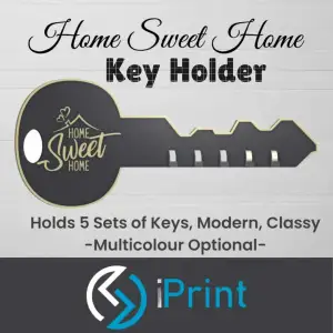 Home Sweet Home | Key Holder | Modern | 5 Sets of Keys