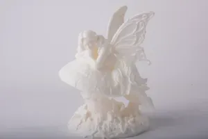Fairy on Mushroom Figurine - Fantasy Decor Statue