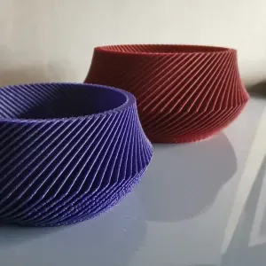 Modern Ribbed Planter | Geometric Flower Pot 0013B