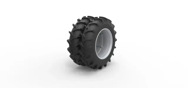 Double Wheel of Vintage Monster truck Scale 1:25 — Фото 2 из 9