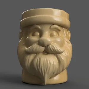 santa planter - vase - urn - candy dish - candle holder 002