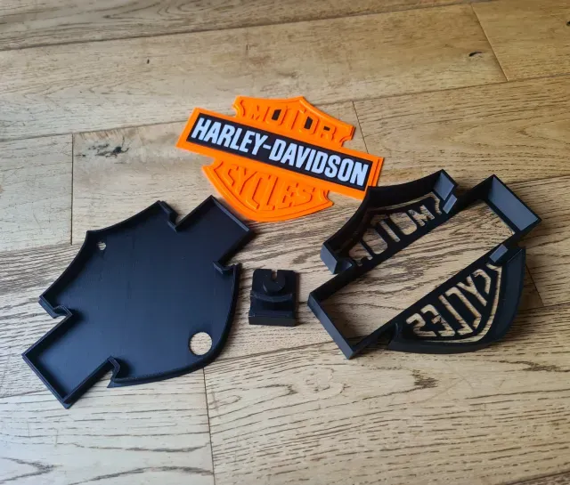 Harley Davidson Motorcycles Lightbox Wall Mounted Desk Stand — Image 6 of 9
