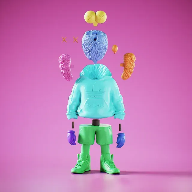 Kaws Adidas Junior "BFF Heroes" - Unique Design — Фото 6 из 9