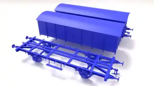 Type GR20 railway wagon - close
