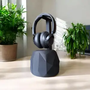 Low Poly Headphone Stand and Headset Holder