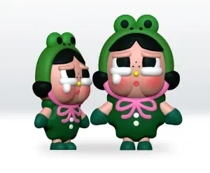 What a frog STL file Crybaby Crying Again Series STL,3mf