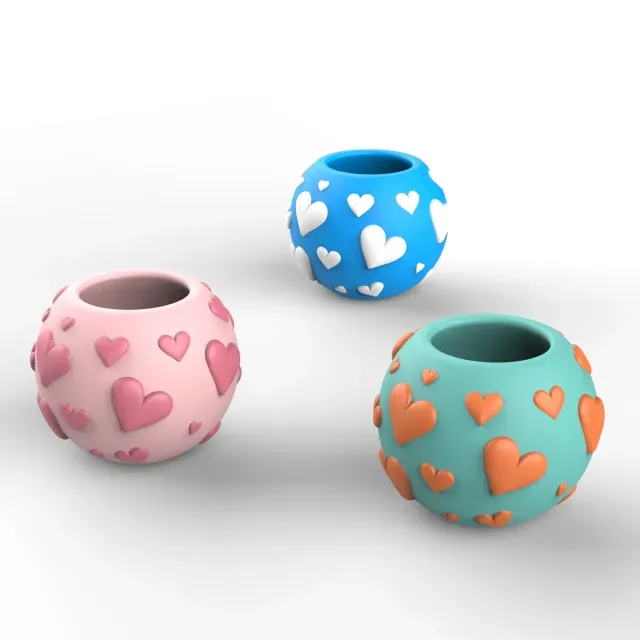 Heart Pattern Planter, Valentine's Day Love Decor — Image 6 of 8