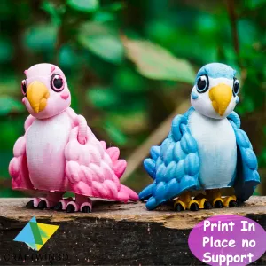 Print-in-Place Tiny Love Bird
