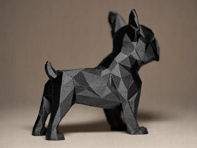 Geometric FRENCH BULLDOG Figurine — Image 6 of 8