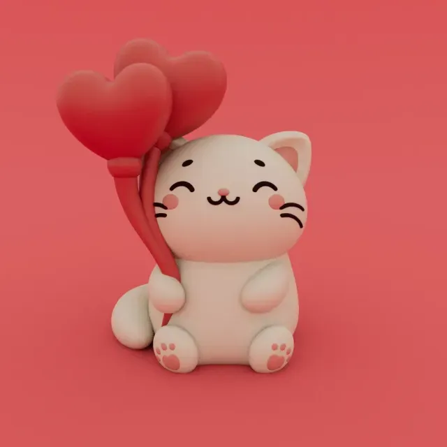 Valentine's Special - Kawaii Cat — Фото 2 из 9