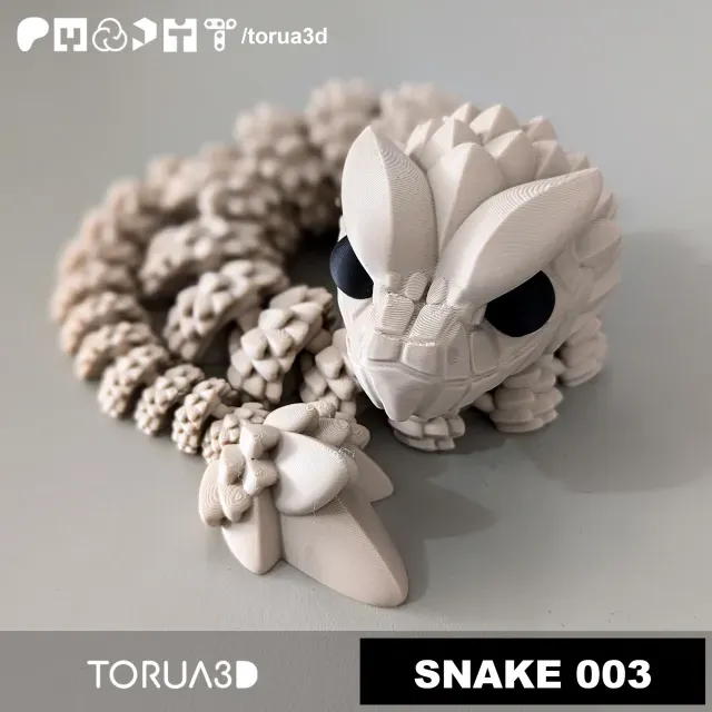 Articulated Snake 003 - Print in place - No supports - STL — Фото 2 из 6