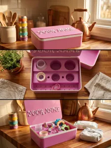 Customizable Baby Bottle & Accessory Organizer Box