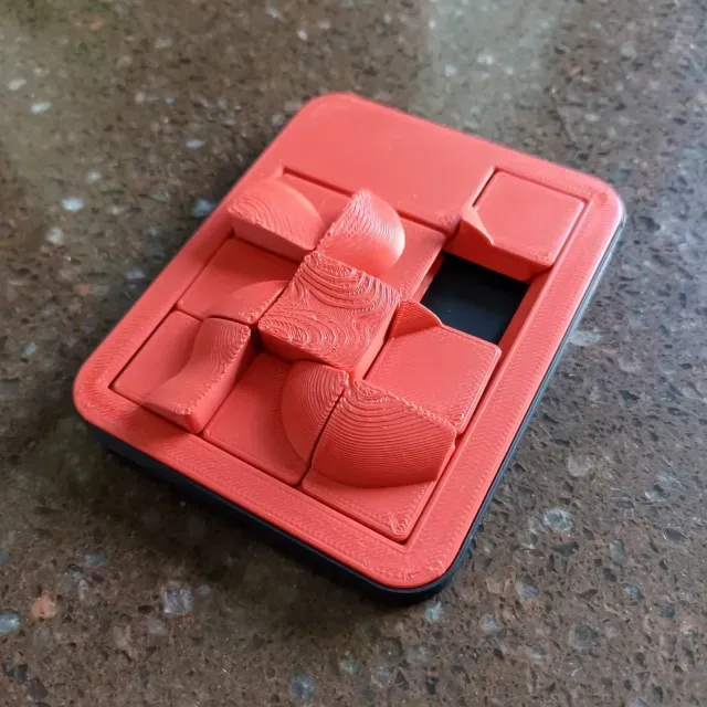 print-in-place heart puzzle 9 sliding pieces fidget toy — Фото 7 из 9