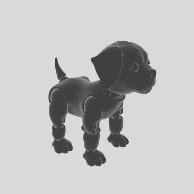 Flexi Dog – Articulated 3D Printable Toy with Moving Joints — Image 2 of 9