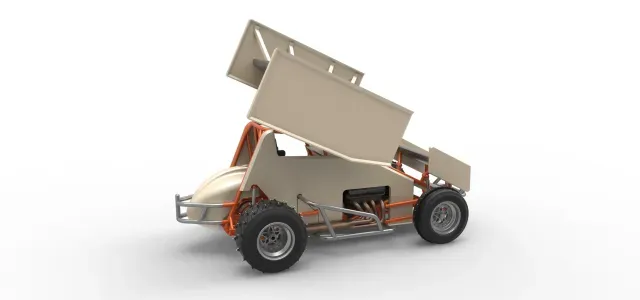 Winged Sprint car for Ice Scale 1:25 — Фото 8 из 9