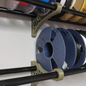 Filament spool rack / shelf wall
