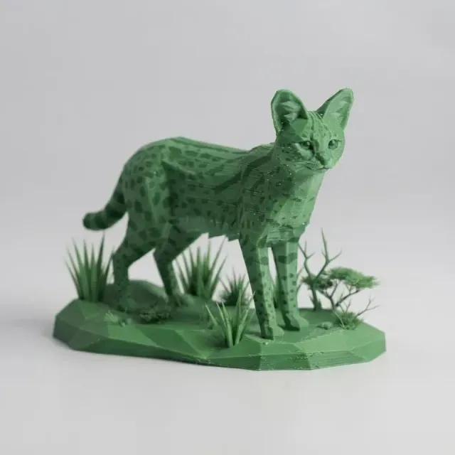 Low Poly Serval