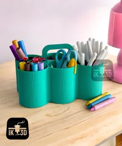 Pencil Holder Organizer With 6 Compartments