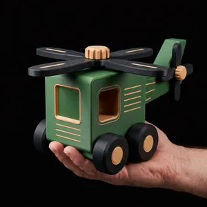 CubeCopter Modular Toy Helicopter | Support-Free Assembly