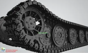 Tiger-I Tank Tracks Unit For Steel wheel.(STL-144)