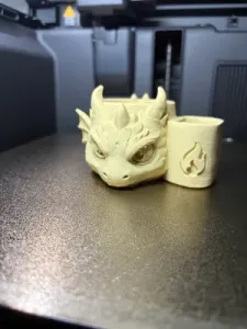 Dragon Planter with Pencil Holder-3D Model