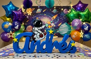 👨🚀 Andrés Space Explorer - Multi-Color 3D Nameplate