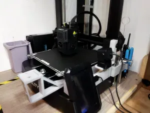 Ender 3 v3 SE/KE Right Side Setup (Pad/Bin Box/Tools) Remix