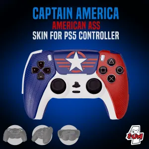 CAPTAIN AMERICA PS5 BOOTY CONTROLLER COVER (decorative)