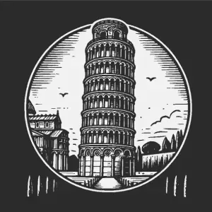 The Leaning Tower of Pisa Lamp With Easy Solution For Front!