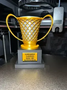 1997 Basketball Euro Trophy - Olympiacos Piraeus Multi-part
