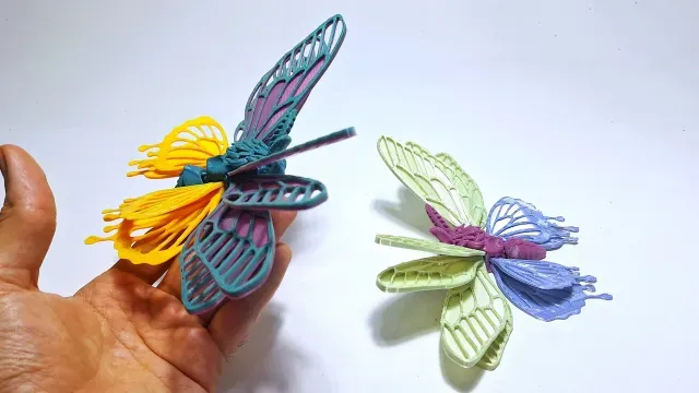 Aurora Winged Moth (stl/3mf files) — Image 3 of 9
