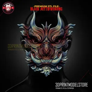 Black Myth Wukong - Bronze Monkey Mask - Premium STL