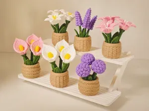 Knitted Lily and Calla Lily Ornament | Threaded Assembly | Support-Free & Easy to Print