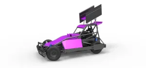 New Zealand Superstock car while turning V2 Scale 1:25