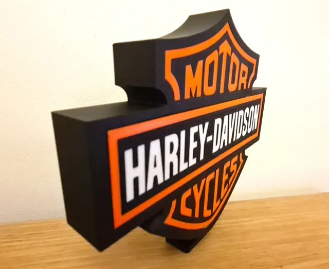 Harley Davidson Motorcycles Lightbox Wall Mounted Desk Stand — Image 2 of 9