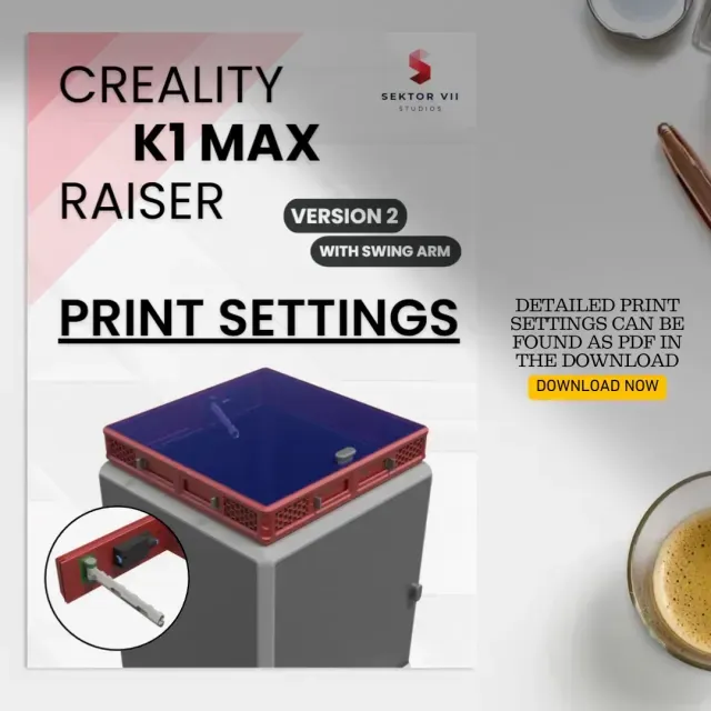 K1 MAX RAISER / LID / TOP COVER / UPGRADE (VERSION 2) — Фото 9 из 9