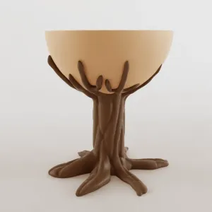 Tree Stump Planter 3D Design – Vase, Urn, or Candle Holder