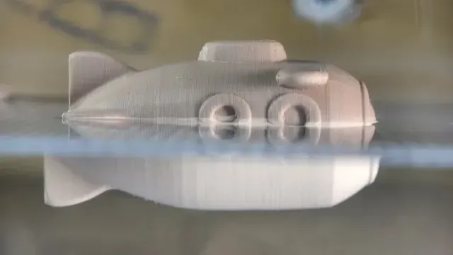 [Bathtub Toy] Cute Mini Submarine with Freely Controllable Diving in Water, 1-Hour Print — Фото 2 из 6