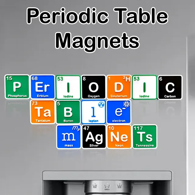Periodic Table of Elements Magnets - Set of 130 Files!