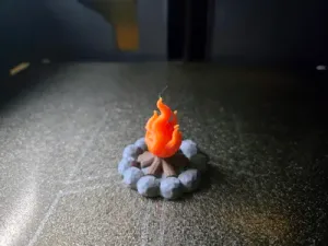 Burning Campfire - DND scatter terrain
