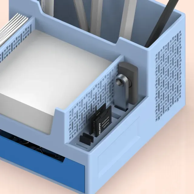 Multi-Functional Organizer, Desktop Pen Holder, USB -SD Card — Фото 3 из 9